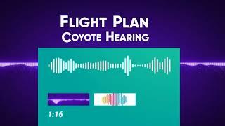 Coyote Hearing  Flight Plan