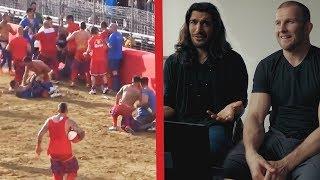 UFC Fighters React to MMA Football Calcio Storico feat. Elias Theodorou and Misha Cirkunov