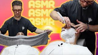  Super Relaxing  ASMR 🪒Hot Towel Shave In London Barbershop 