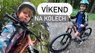 VÍKEND NA KOLECH  singletrack a naše chaloupka  Mimi&já