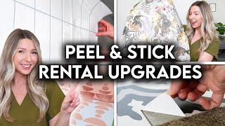 6 RENTER FRIENDLY PEEL & STICK PRODUCTS  DIY REMOVABLE UPGRADES