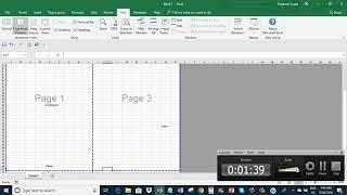 Excel Remove Page breaks and Page Number watermark from a sheet