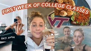 FIRST WEEK OF ONLINE COLLEGE VLOG 2021  Virginia Tech