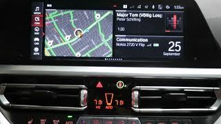 2020 BMW M340i iDrive telephone and contacts screens with normal function