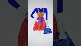 Glitter dress  #ononnasartstudio #glitterdress #shorts