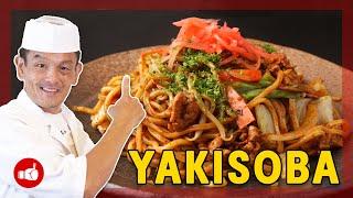 The Best YAKISOBA Recipe at Home  Japanese Stir Fry Noodles