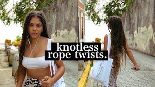 JUMBO KNOTLESS ROPE TWISTS TUTORIAL *UPDATED METHOD*