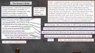 Charlotte Mew - The Farmers Bride - Annotation