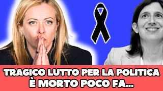  TRAGICO LUTTO PER LA POLITICA ITALIANA È MORTO ALL’IMPROVVISO POCHI MINUTO FA…