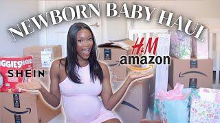 *HUGE* Newborn Must-Have Baby Haul  Unboxing What I Got for Baby Girl  39 weeks pregnant