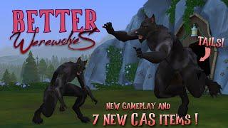 HOW TO UPGRADE YOUR WEREWOLVES and your furry game IN THE SIMS 4  NEW CAS + GAMEPLAY