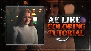 AE LIKE COLORING TUTORIAL \ - alight motion cc tutorial