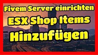 Fivem Server einrichten # 103  ESX Shop Items Richtig Hinzufügen  Tutorial