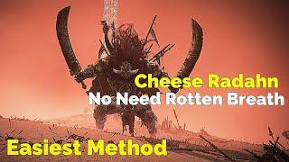Elden Ring - Cheese Radahn No Need Rotten Breath  Best Way to Cheese Radahn New method