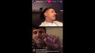 Huski Chillinit BEEF instagram live FULL