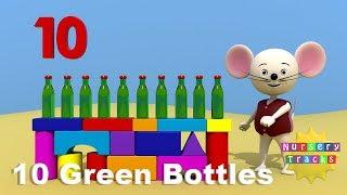 10 Green Bottles  Ten Green Bottles  Learn to count  NurseryTracks