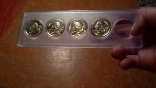 Various Dates Golden Plated Hologram Quarters