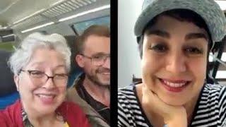 Kevin s Live with ziba and Bahar in train لایو کوین با زیبا و بهار در ترن