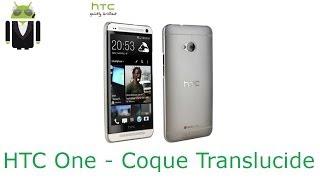 Coque HTC One Officielle Hard Shell HC C843 -- Blanc Translucide