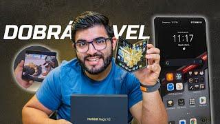 CHEGOU Honor Magic V2 é o Smartphone mais fino do mundo  Dobrável melhor que Z Fold? 