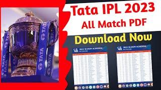 How To download Tata ipl 2023 schedule Pdf Tata IPL 2023 Schedule 