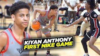 KIyan Anthony Goess OFF In Front of Melo in His First Nike EYBL Game Looking SMOOTH