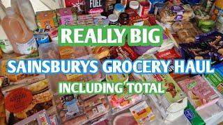 SAINSBURYS GROCERY HAUL WITH PRICES  FAMILY OF 8-10  MEAL PLAN AND BUDGET  life of the Baldwins