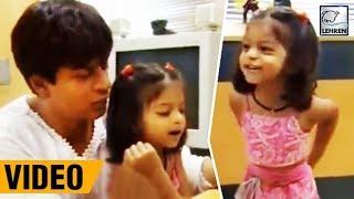 Suhana Khan Cutely Shouting At Shah Rukh Khan  Throwback Video  LehrenTV