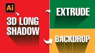 Adobe illustrator Tutorial How to Create Extreme Long Shadows 3D Text Effect