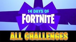 14 Days of Fortnite - ALL CHALLENGES