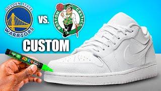 Customizing Jordan 1s  NBA FINALS EDITION