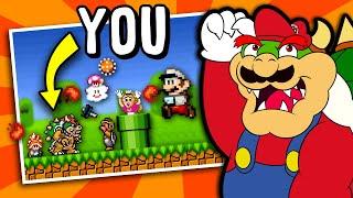 Super Mario Bros. but you are Bowser? - Enemies are Mario characters