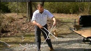 learn to tie a bowline Knot in 1 secondsave a life neat trick