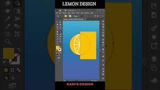 How to create a Lemon in #illustrator  #Illusttratortutorial  #graphicdesinger #tricks