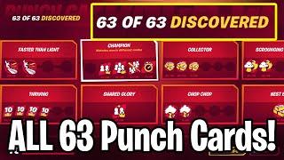 How To UNLOCK All 64 Punch Cards - Season 4 Fortnite