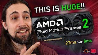 AMD Fluid Motion Frames 2 - Better Quality Less Latency Vulkan Support & More