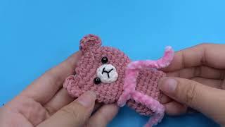Bao Anh Handmade shows how to make a pink bear part 9