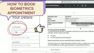 BIOMETRICS Australia Visa How to Book  Biometrics appointment for Australian visa - Step-by-Step