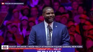  Byron Donalds at Donald Trump rally in Madison Square Garden New York Oct 27 2024