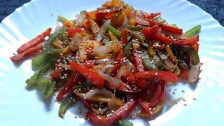 Stir Fry Bell Peppers and Onions  How to Grill Bell Peppers Side Dish Recipe Bell Pepper Stir Fry