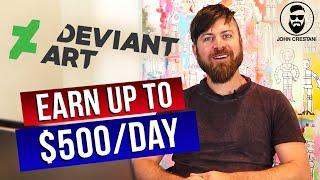 Make $100Day Chatting with Artists  DeviantArt Make Money Online Method Affiliate Marketing