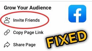 Fix Facebook Page Invite Friends Option Not Working & Not Showing Problem Solved 2024