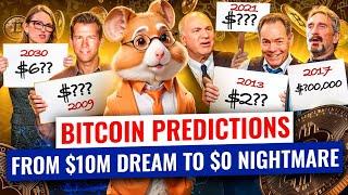 The Craziest Bitcoin Predictions EVER Finney Wood McAfee Keiser OLeary ️ Hamster Academy