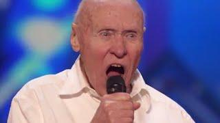 82-Year-Old Man Covers DROWNING POOLS Bodies on Americas Got Talent