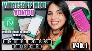 SAIUATUALIZAÇÃO DO NOVO WHATSAPP FUNCIONANDO MESMO COM NÚMERO BANIDOV40.1