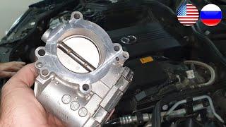 Weak Acceleration? Solution Cleaning the Throttle Valve on Mercedes W211 M271 Engine