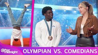 Frederick Richard Handstand Challenge Olympic Athlete vs. Comedians