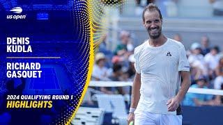 Denis Kudla vs. Richard Gasquet Highlights  2024 US Open Qualifying Round 1