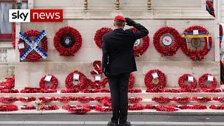 Armistice Day UK falls silent to remember war dead