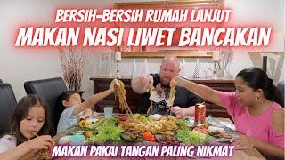 REAKSI BULE MAKAN NASI LIWET PAKAI TANGAN  NIKMATNYA LUAR BIASA